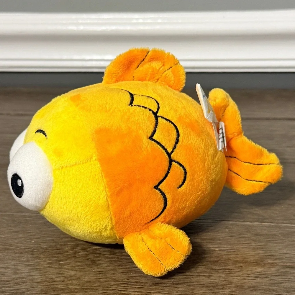 Goldfish Swim School Bubbles Mascot Plush Orange Yellow Stuffed Animal Toy 7